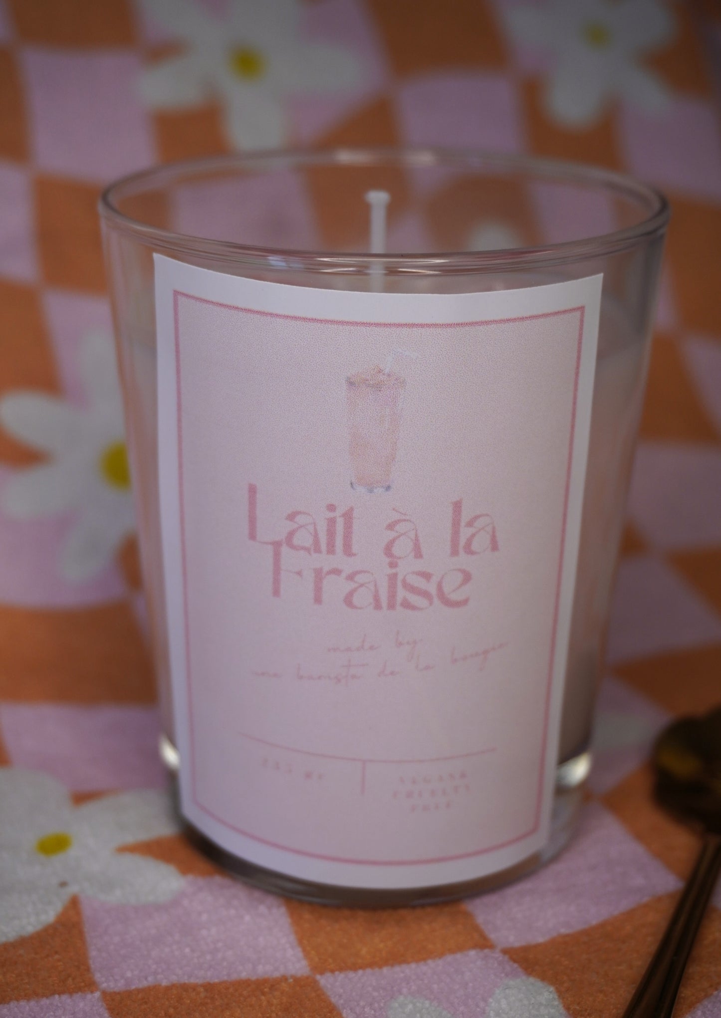 Lait à la fraise