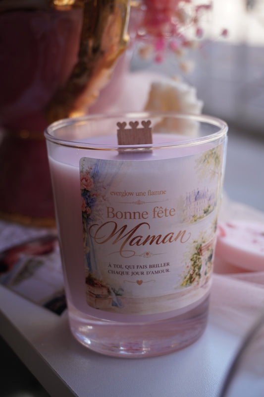 Bougie "Bonne fête Maman"