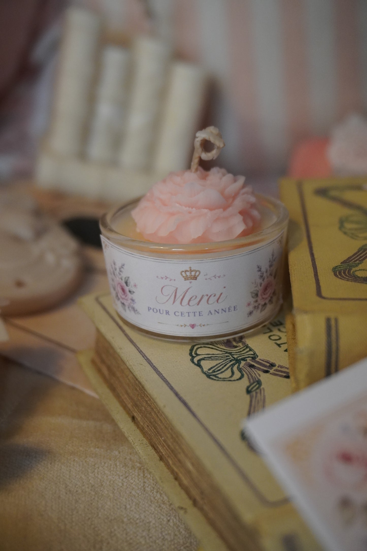 Mini bougie "Merci pour cette année"