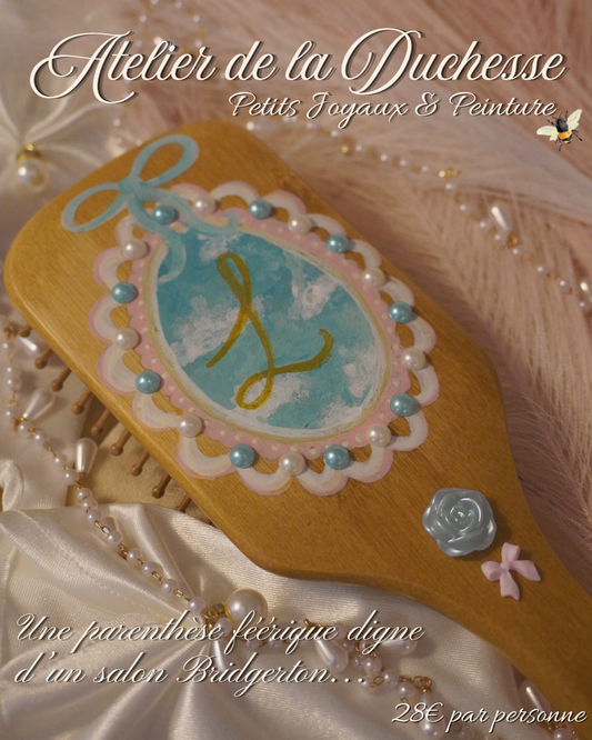 Peinture sur Brosse à cheveux